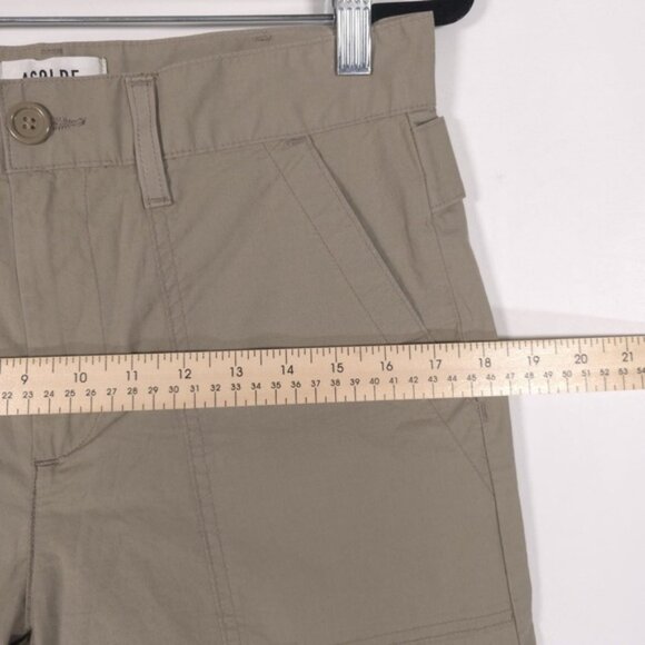 AGOLDE Women’s Pants Tan Stretch Cotton Daria Utility Cargo Cropped Size 27 - Picture 10 of 16